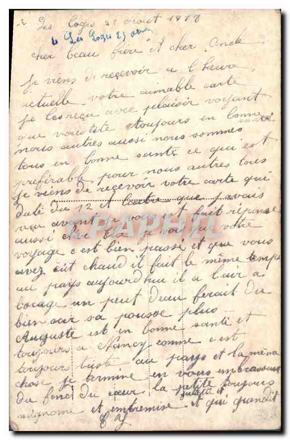 CPA Fantaisie Enfant — Rückseite