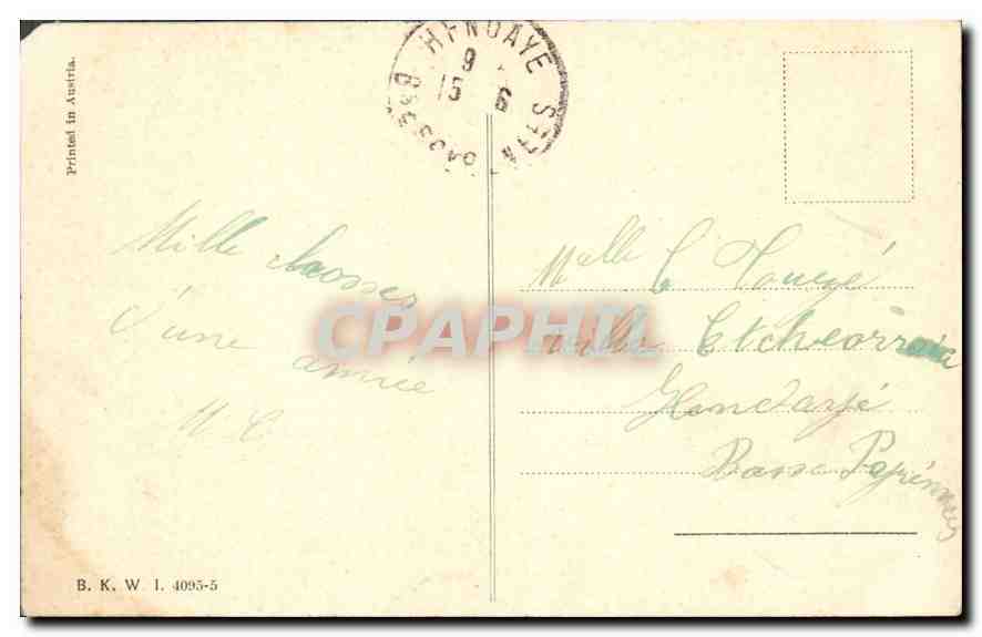 CPA Fantaisie Enfants Œuf Bateau — Rückseite