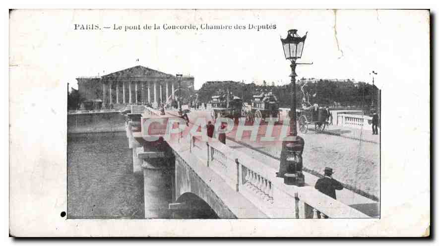 CPA Paris Le pont de la Concorde Chambre des Deputes 