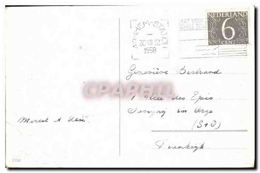 CPA Enfants — Verso