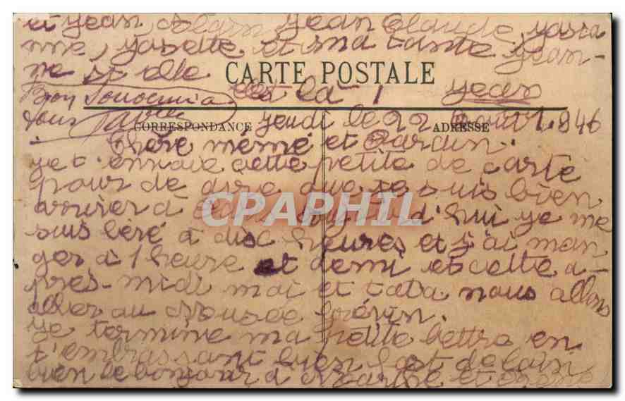 CPA Paris Le Senat  — Rückseite