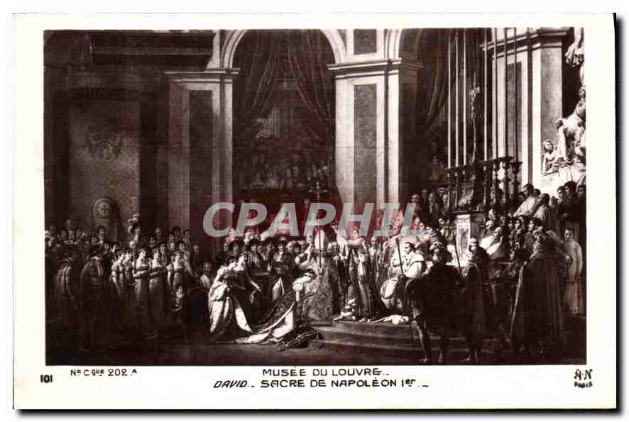 CPA Musee du Louvre David Sacre de Napoleon Ier 