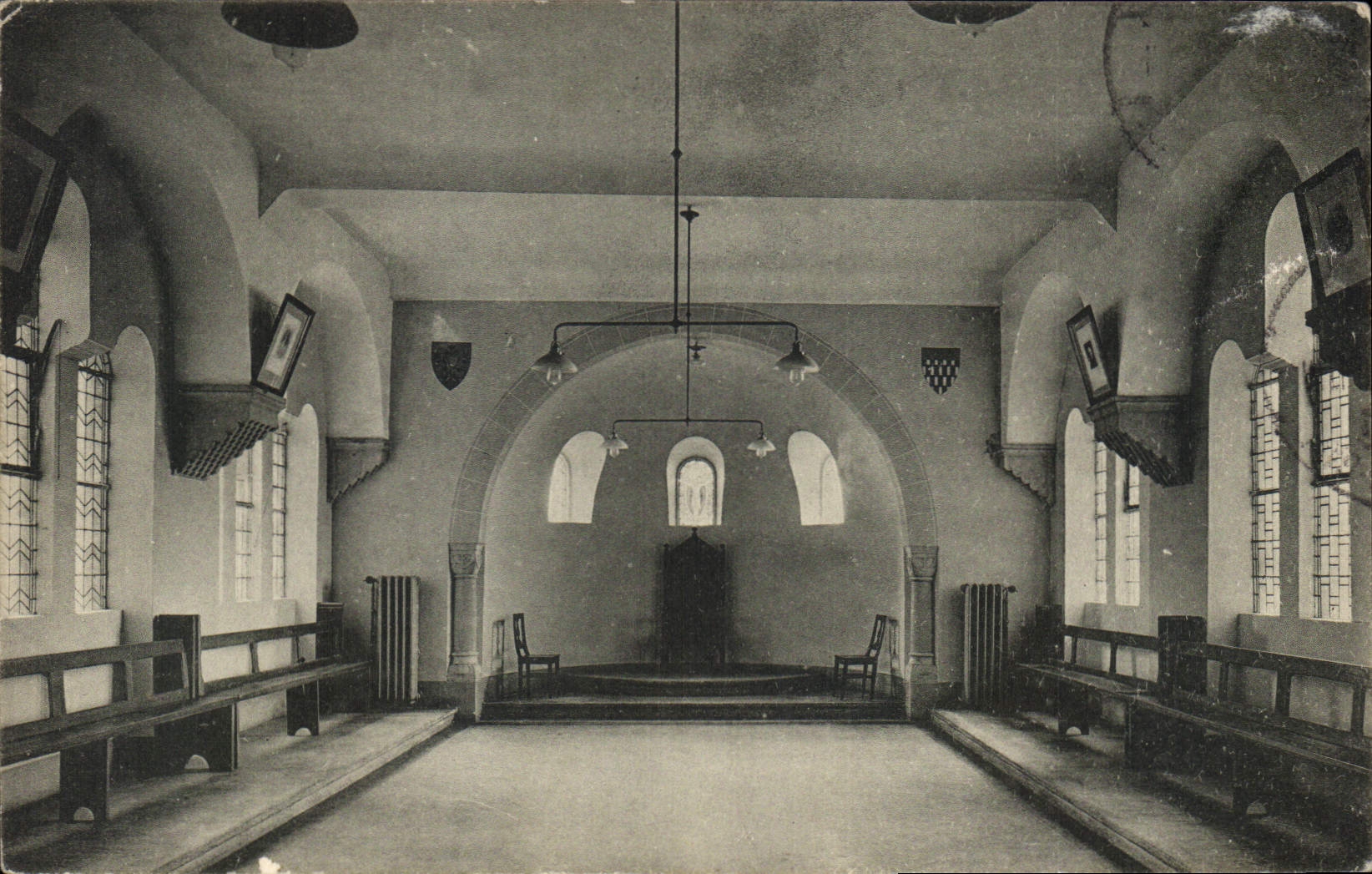 CPA Clervaux L'Abbaye St Maurice la salle du Chapitre 