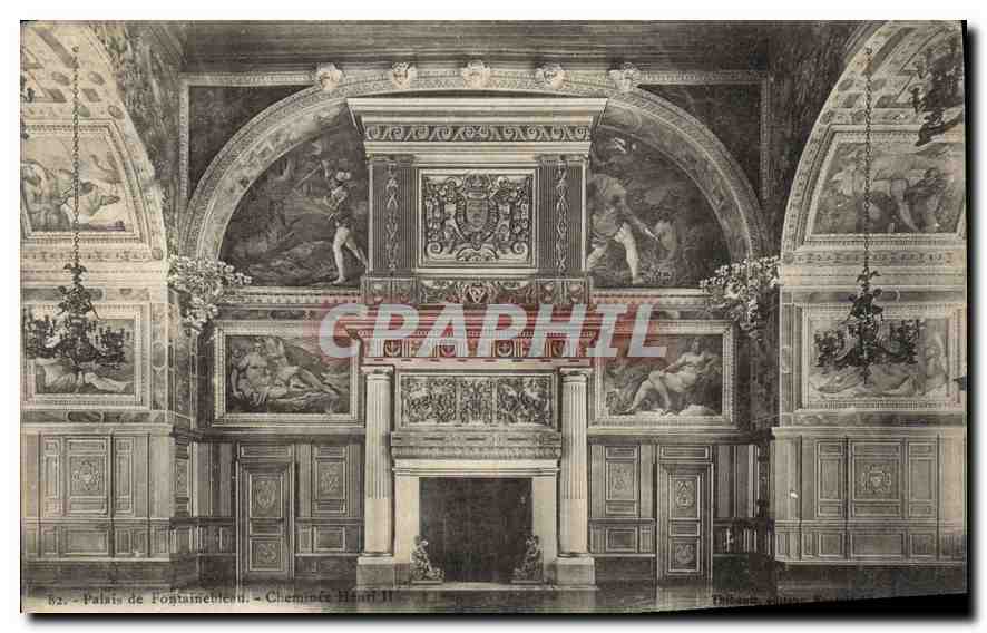 Palais de Poggiameleu - Cheminée Henri II — Graphiphil, n°82