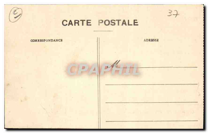 CPA Azay le Rideau I et L Le Chateau Facade Ouest  — Rückseite