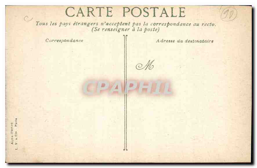 Belfort — L'Église Saint-Christophe et Le Château — éditeur L.V.A.C. — Verso
