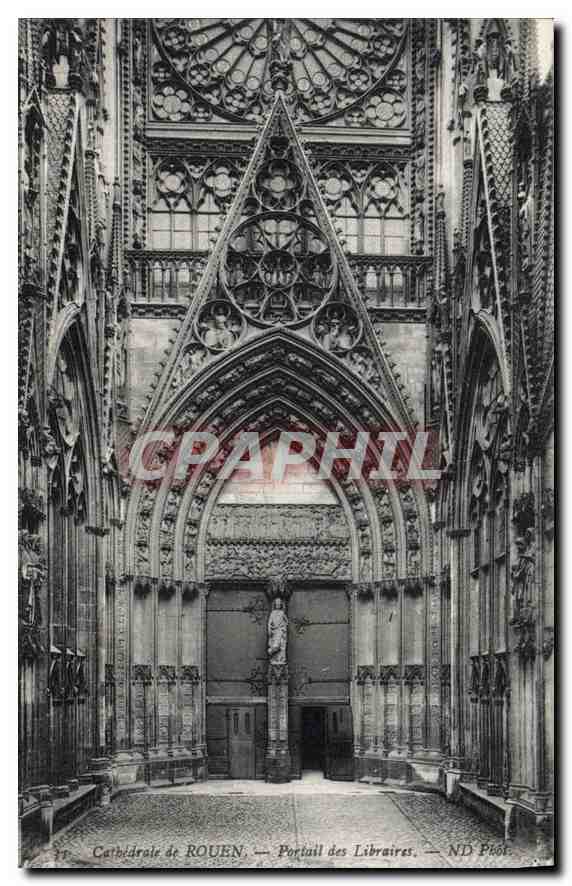 CPA Cathedrale de Rouen Portail des Libraires 