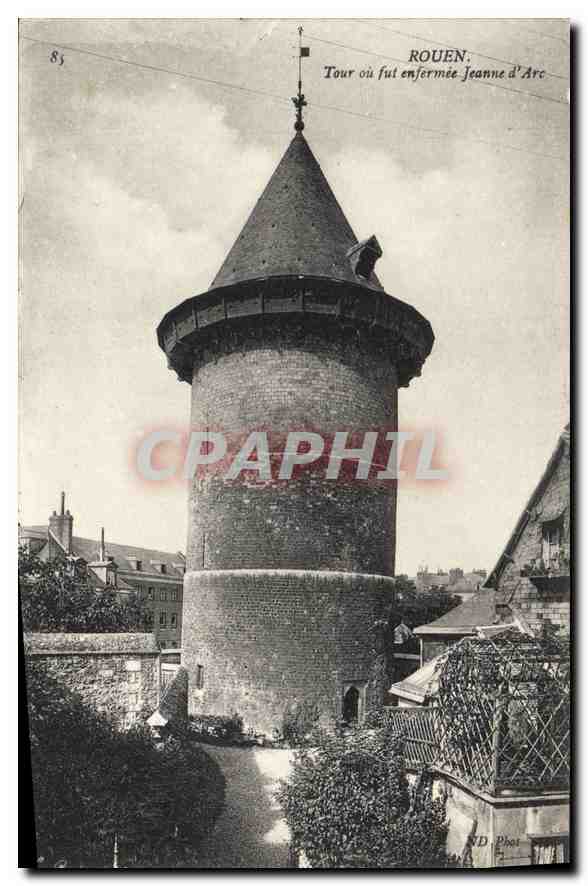 CPA Rouen Tour au fut enfermee Jeanne d'Arc 