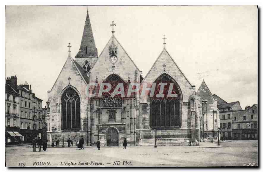 CPA Rouen L'Eglise Saint Vivien 