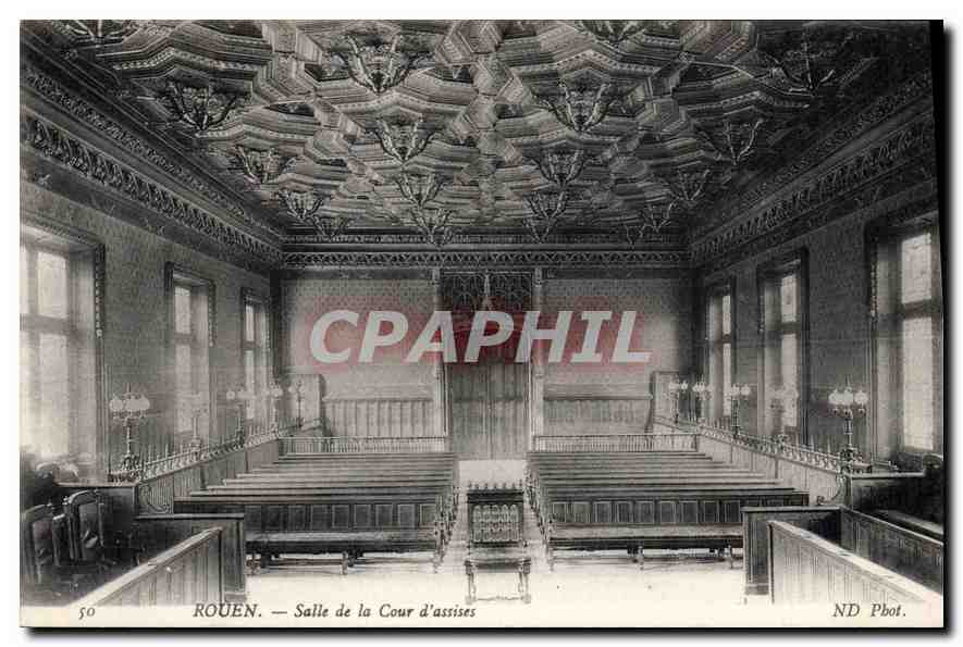 CPA Rouen Salle de la Cour d'assises 