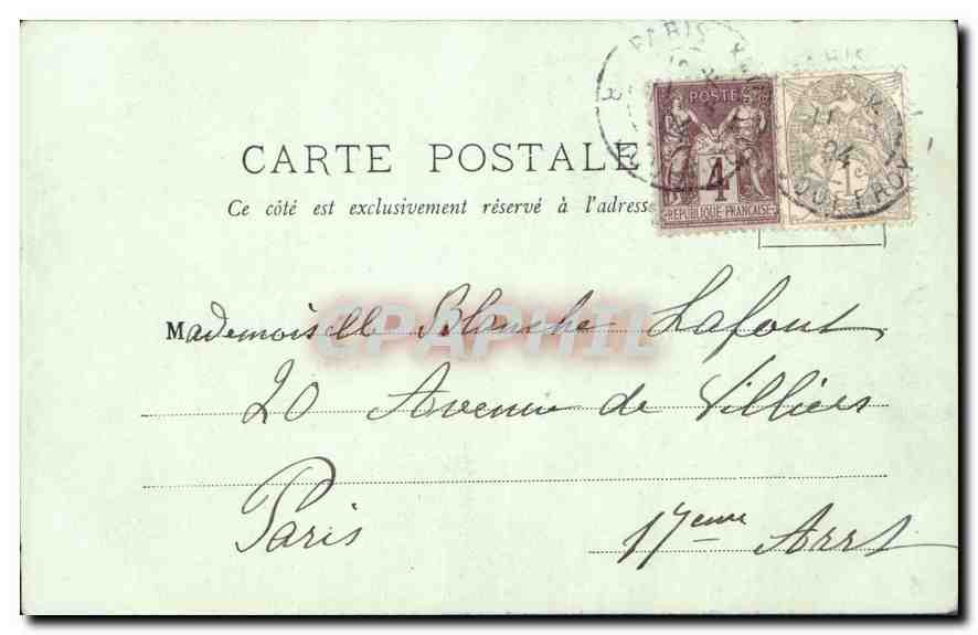 CPA Angouleme L'Hotel de Ville  — Rückseite