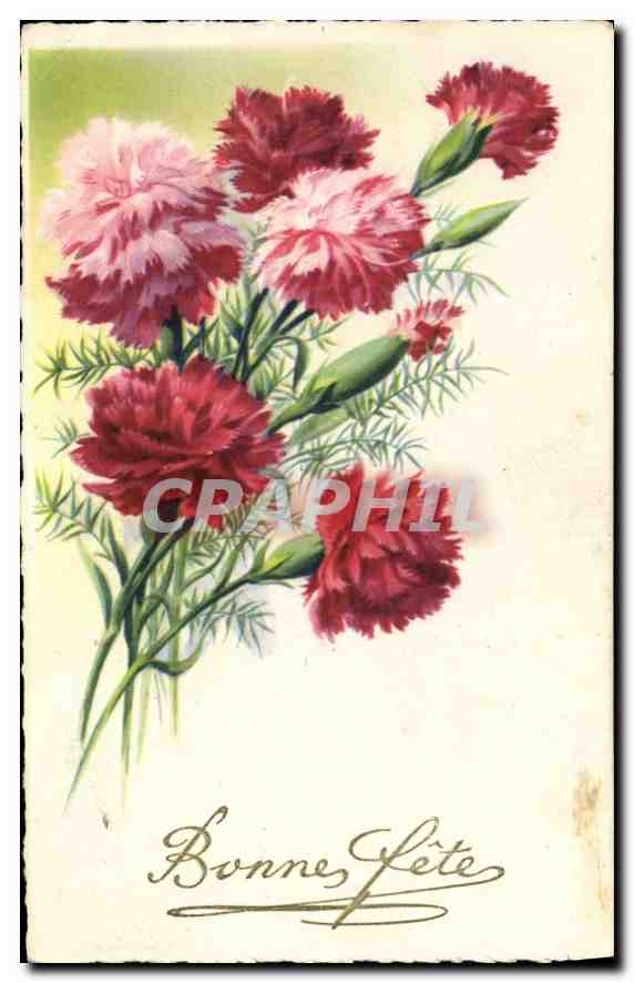 CPA Bonne fete Fleurs