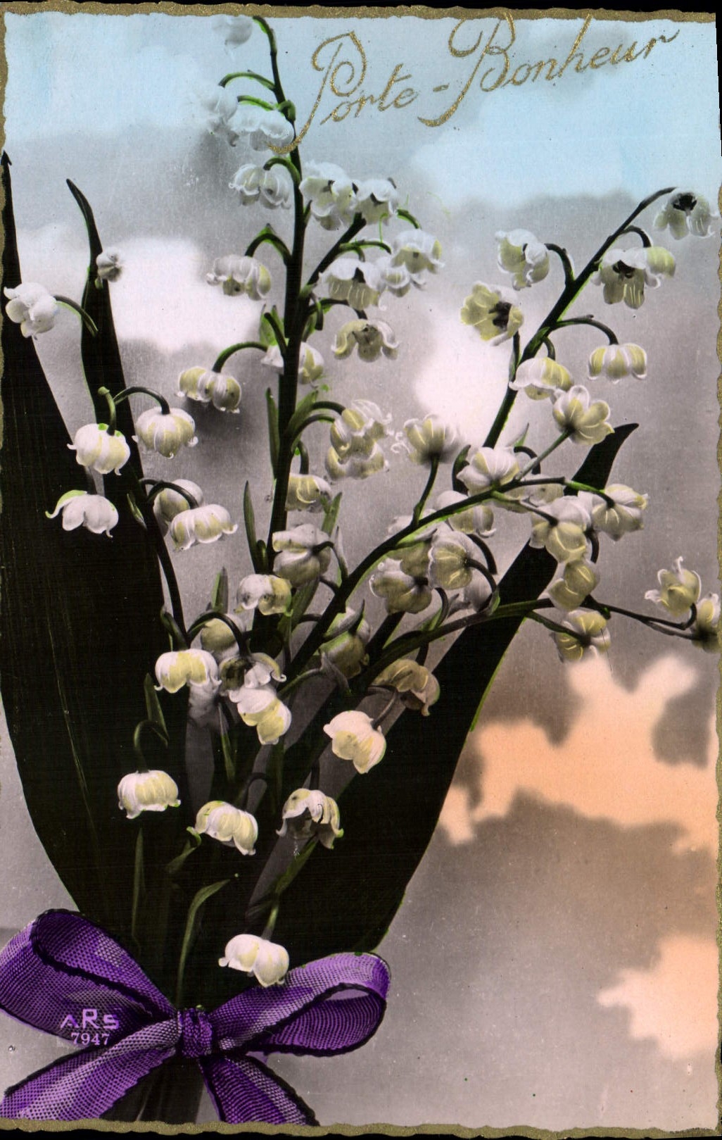 CPA Porte Bonheur Fleurs