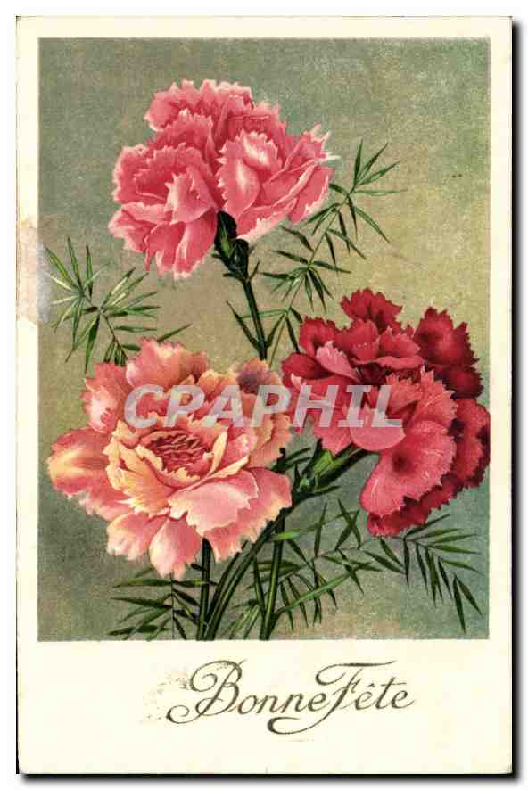 CPA Bonne Fete Fleurs
