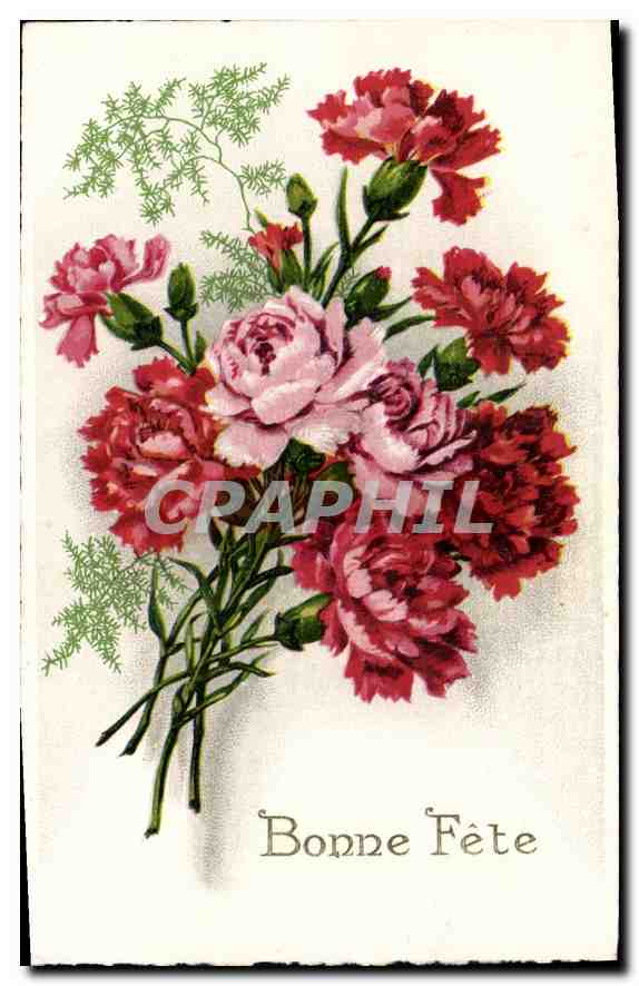 CPA Bonne Fete Fleurs
