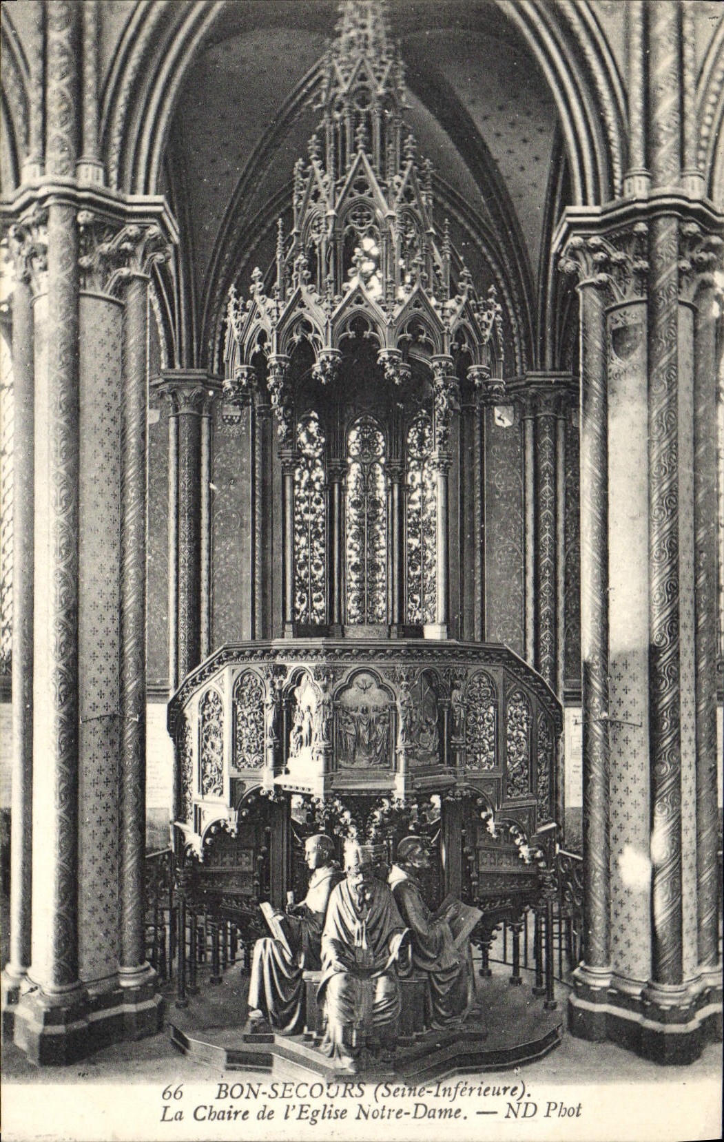 CPA Bon Secours Seine Inferieure La Chaire de l'Eglise Notre Dame 