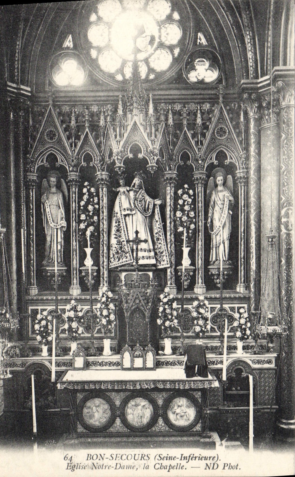 CPA Bon Secours Seine Inferieure Eglise Notre Dame la Chapelle 