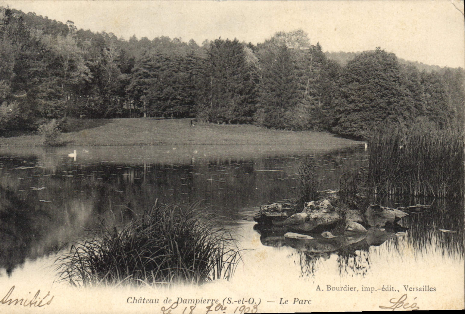 CPA Chateau de Dampierre S et O Le Parc 