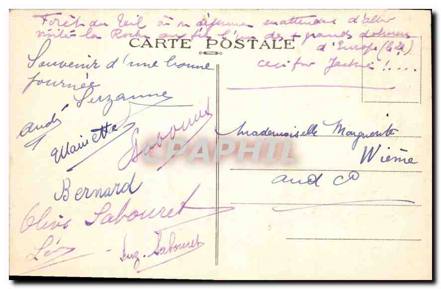 Vitré (Il-et-V.) — Château des Ducs de Trémouille — La Tour St-Laurent, le Châtelet et la Tour des Archives — Verso