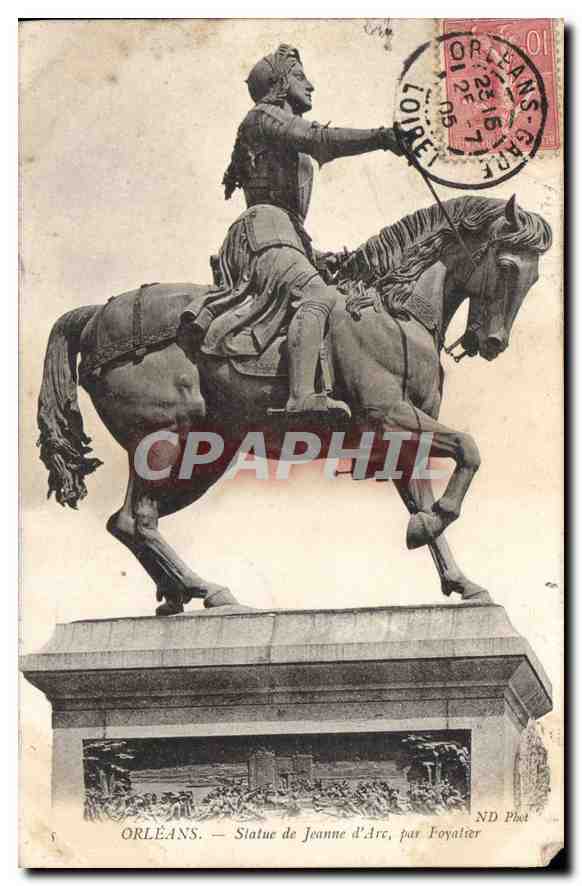 CPA Orleans Statue de Jeanne d'Arc 