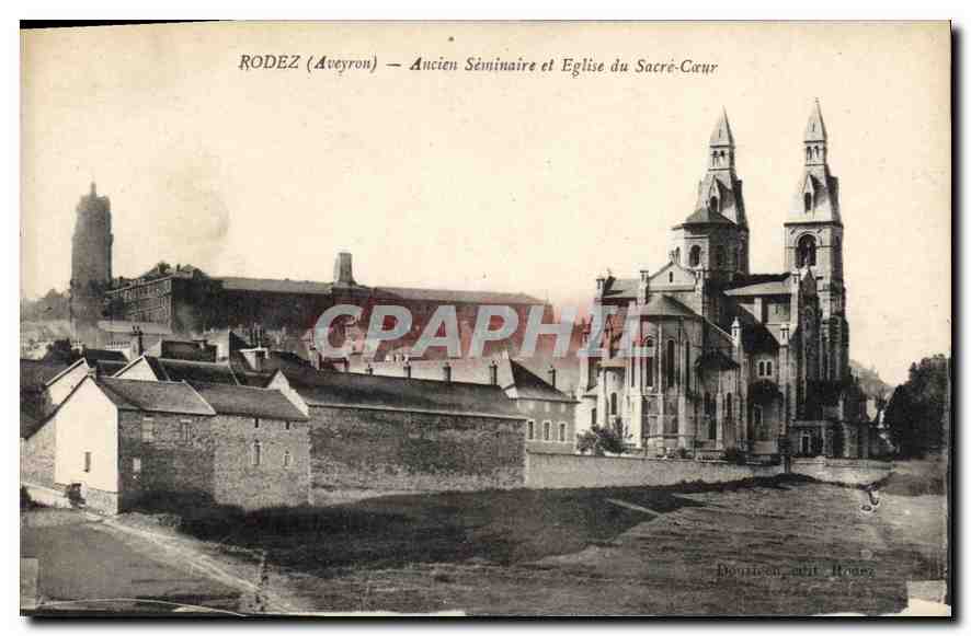 Rodez (Aveyron) — Ancien Séminaire et Église du Sacré-Cœur