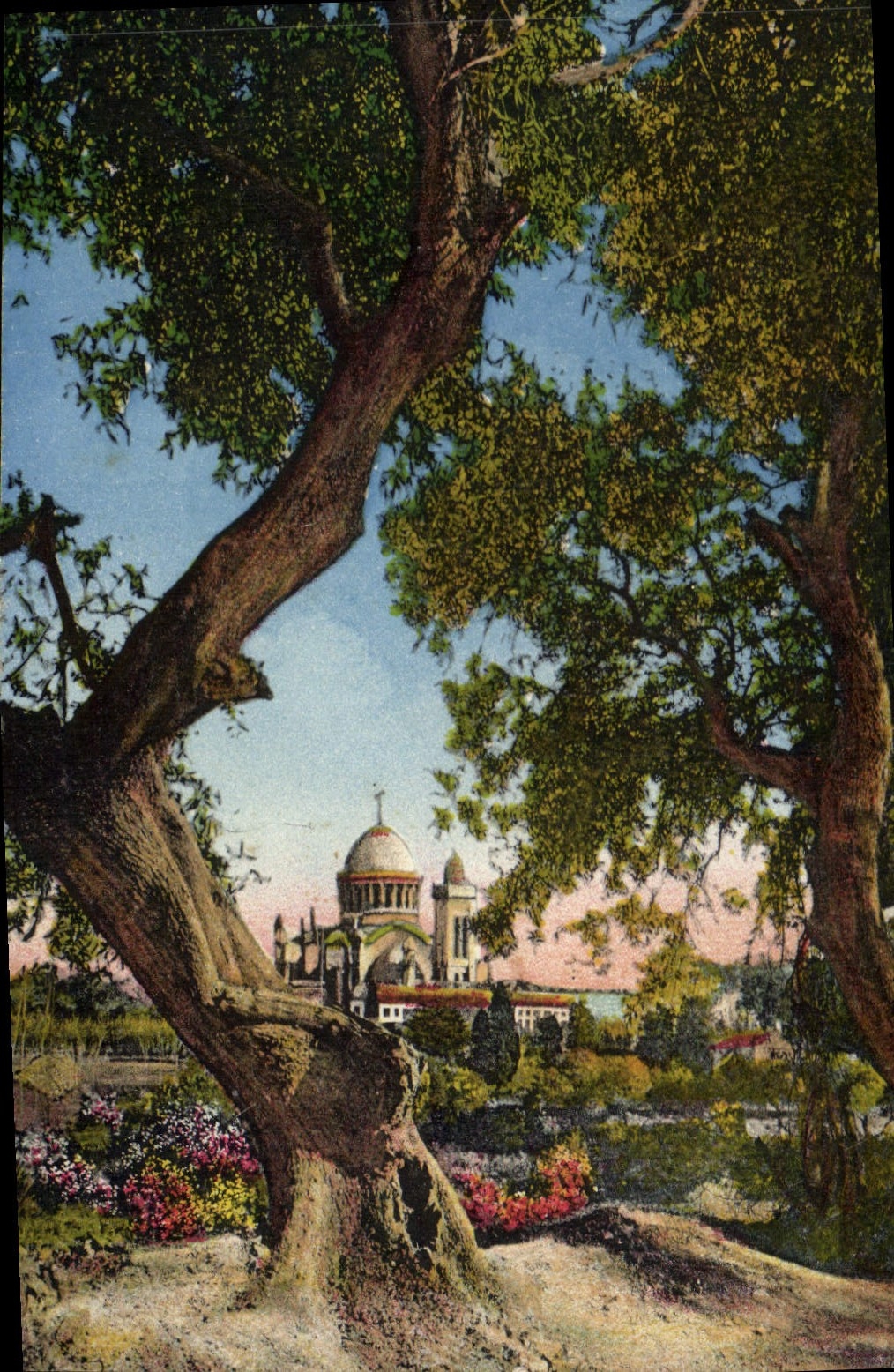 Alger - Notre-Dame d'Afrique — Ansicht aus der Tal der Konsuln — Edition La Basilique N. D. d'Afrique N°71