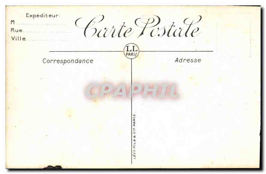 CPA Lyon La Place de la Republique Le Monument Carnot  — Rückseite
