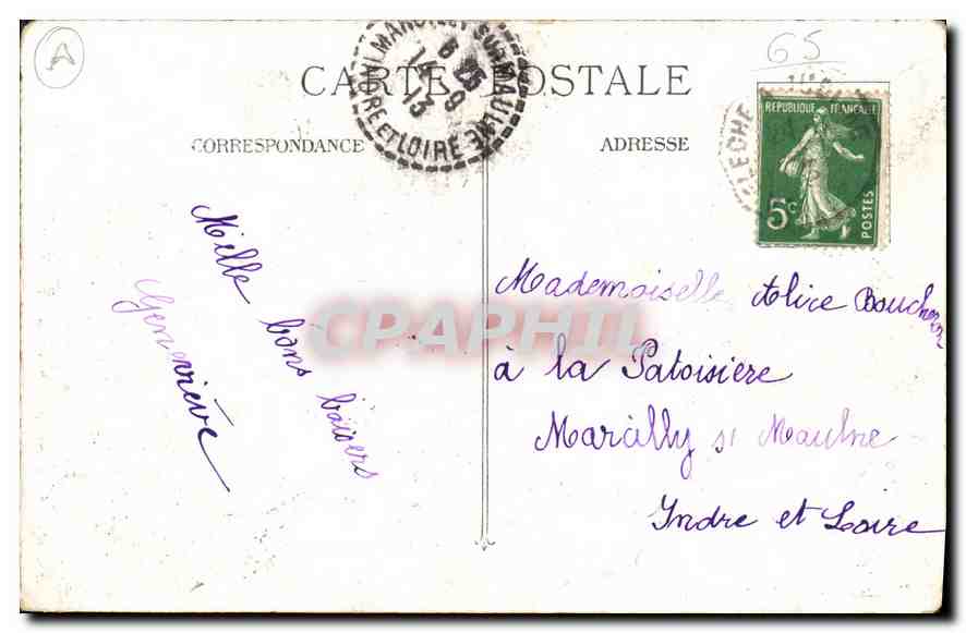 CPA Gavarnie Le Cirque et la Cascade  — Verso