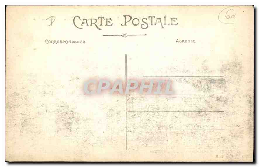 CPA Chantilly Le Chateau Nord Est La Piece d'Eau  — Back