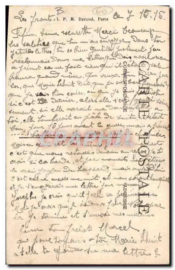 Entornos de LASSIGNY — BOULOGNE-LA-GRASSE — El Castillo — Las Torres y la gran Torre — Frezquit, editado en Ressons-sur-Matz — Reverso