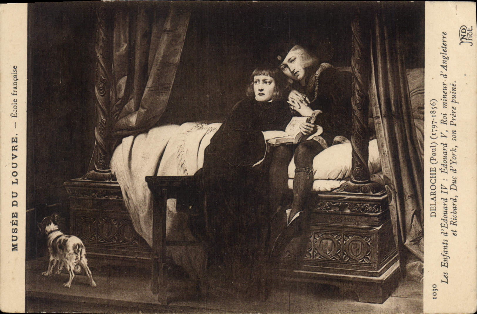 CPA Delaroche Paul 1797 1836 Les Enfants d'Edouard IV Edouard V Roi mineur d'Angleterre et Richard D
