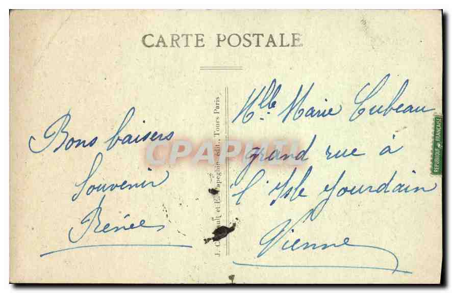 CPA Paris La Facade de Notre Dame  — Rückseite