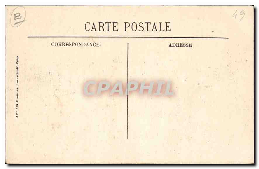 CPA Saumur M et L Le Chateau Feodal Mon hist sud ouest  — Rückseite