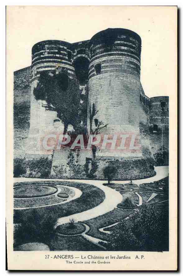 CPA Angers Le Chateau et les Jardins 