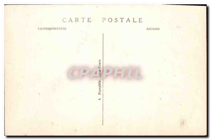 CPA Angers Le Chateau et les Jardins  — Rückseite