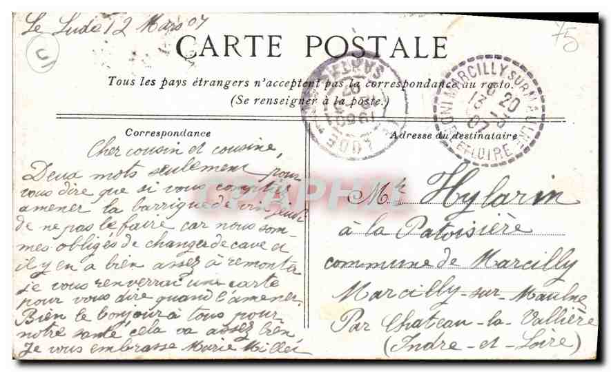 CPA Paris Notre Dame  — Rückseite