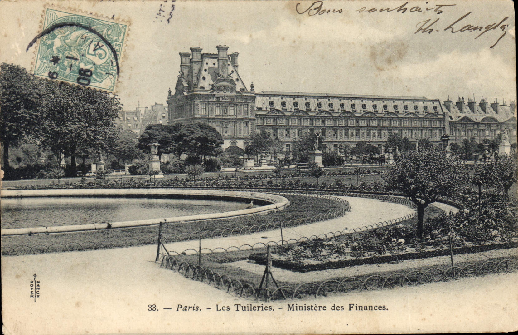 CPA Paris Les Tuileries Ministere des Finances 