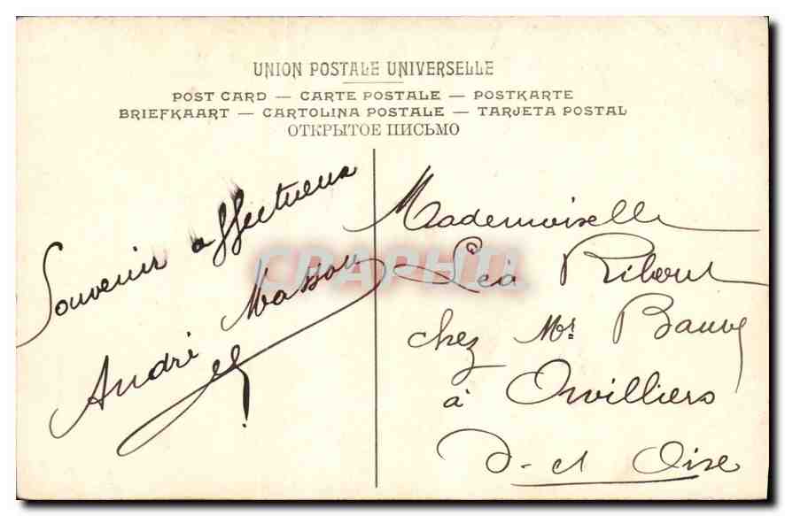 CPA Baron Gros Francois Ier et Charles Quint visitant le Tombeau de Saint Denis Musee du Louvre Pari — Rückseite