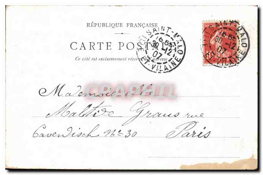 CPA La Glaneuse par J Breton  — Verso