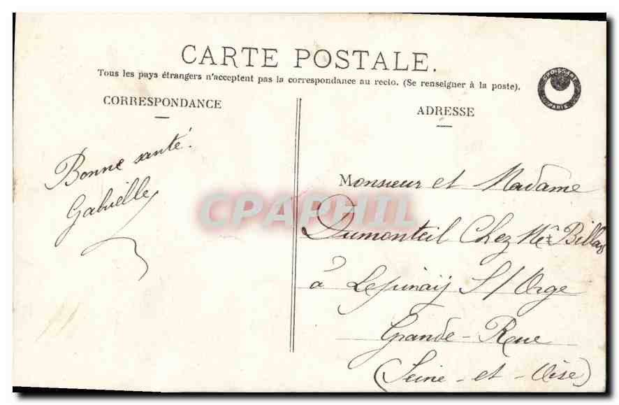 CPA Bonne et Heureuse Annee Enfant — Rückseite