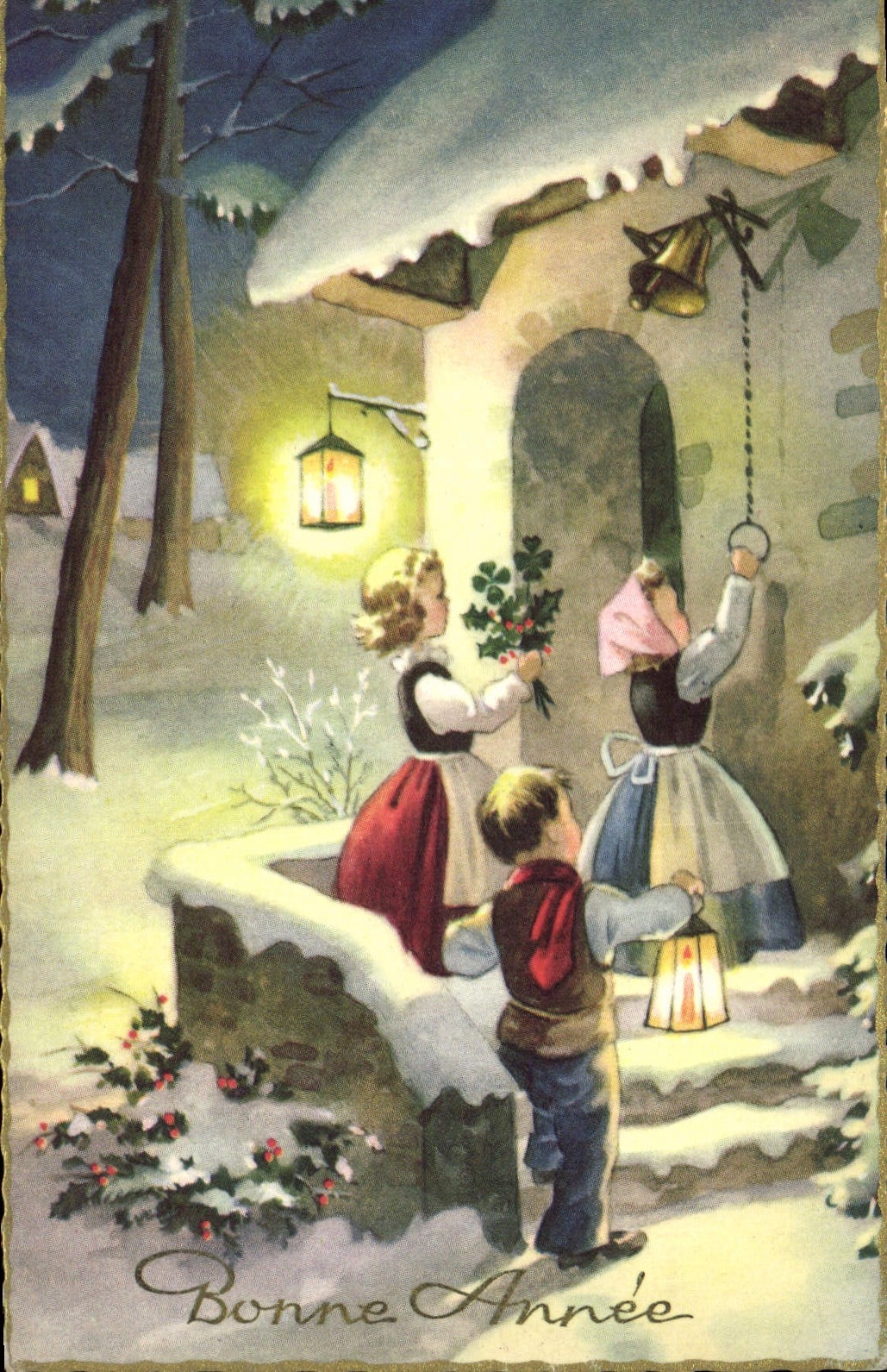 CPA Bonne Annee Enfants
