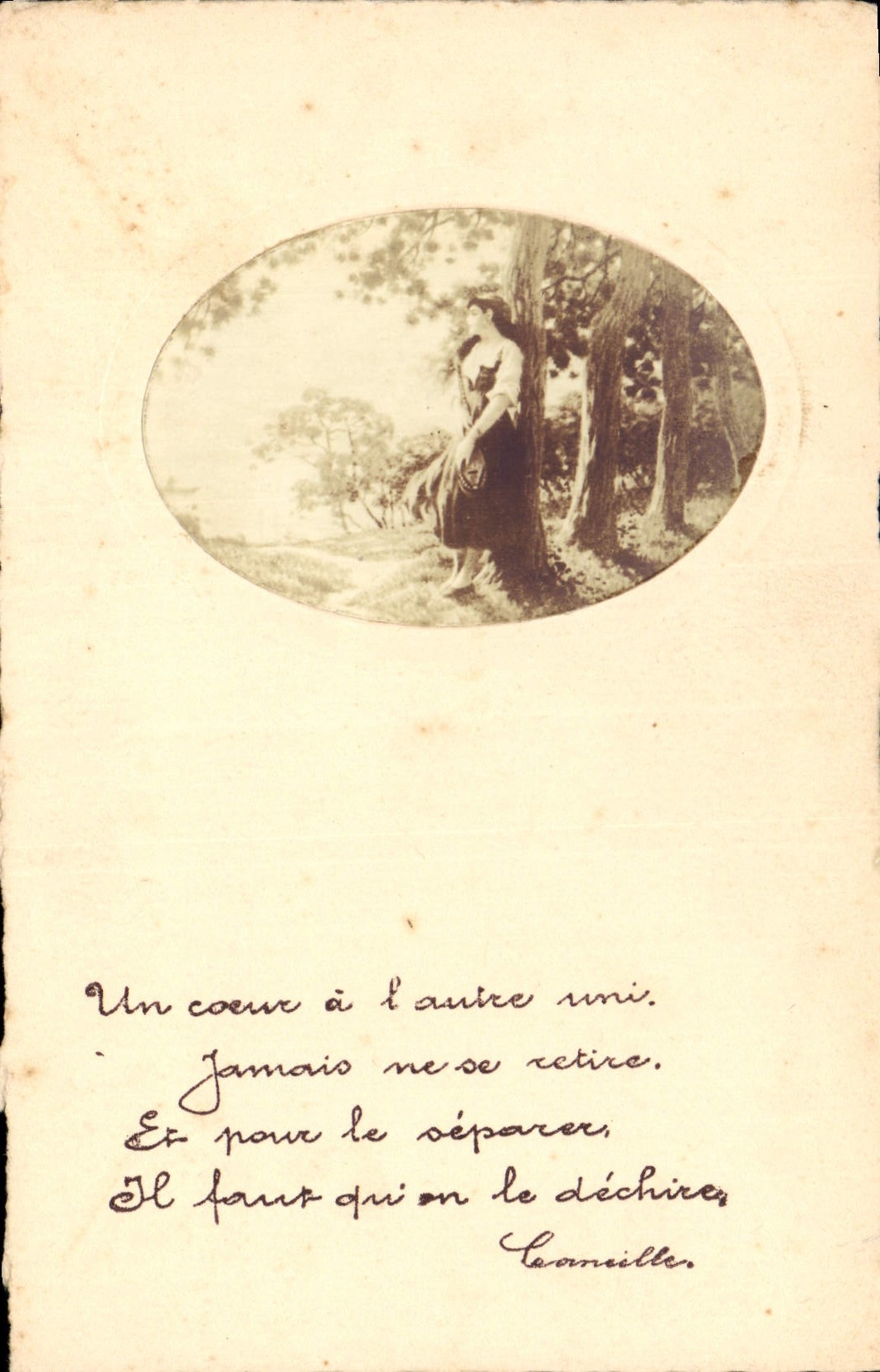 CPA Fantaisie Femme