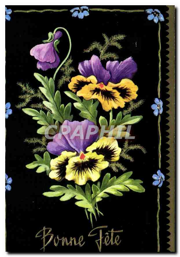 CPA Bonne Fete Fleurs