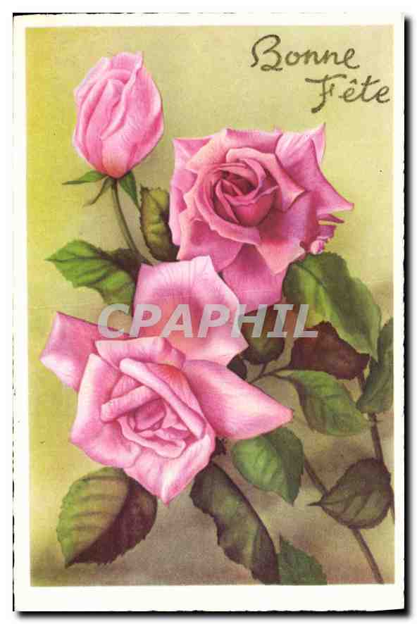 CPA Bonne Fete Fleurs