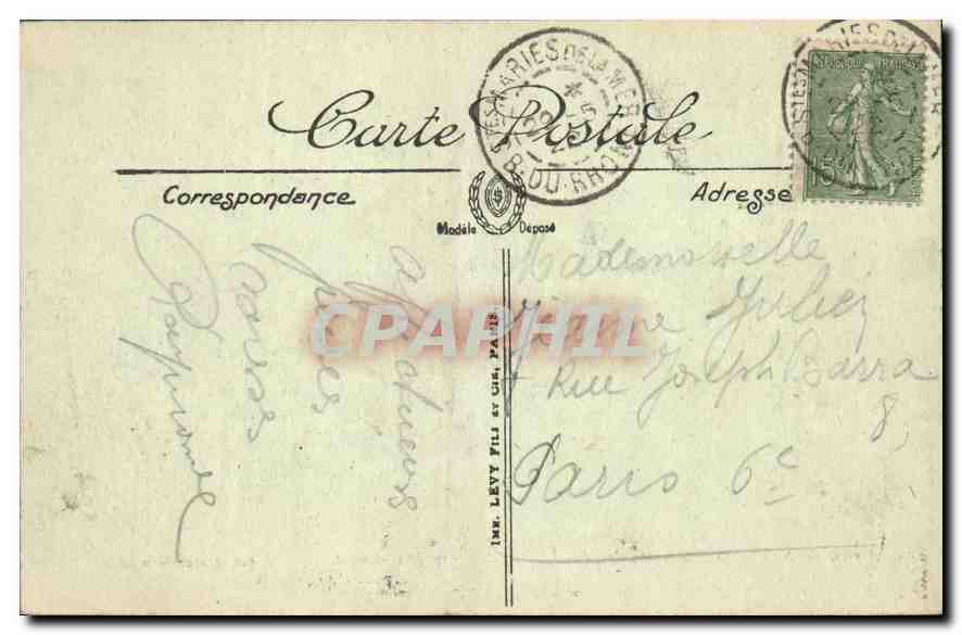 CPA Arrivee des Saintes Maries l'an 45 de Notre Seigneur Jesus Christ  — Verso