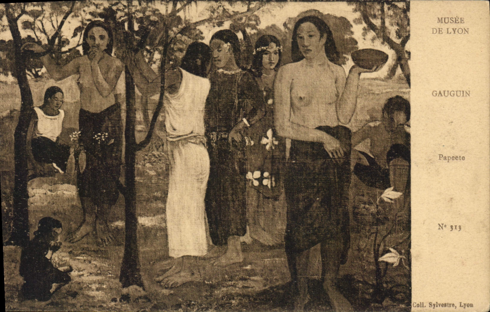 CPA Musee de Lyon Gauguin Papeete 