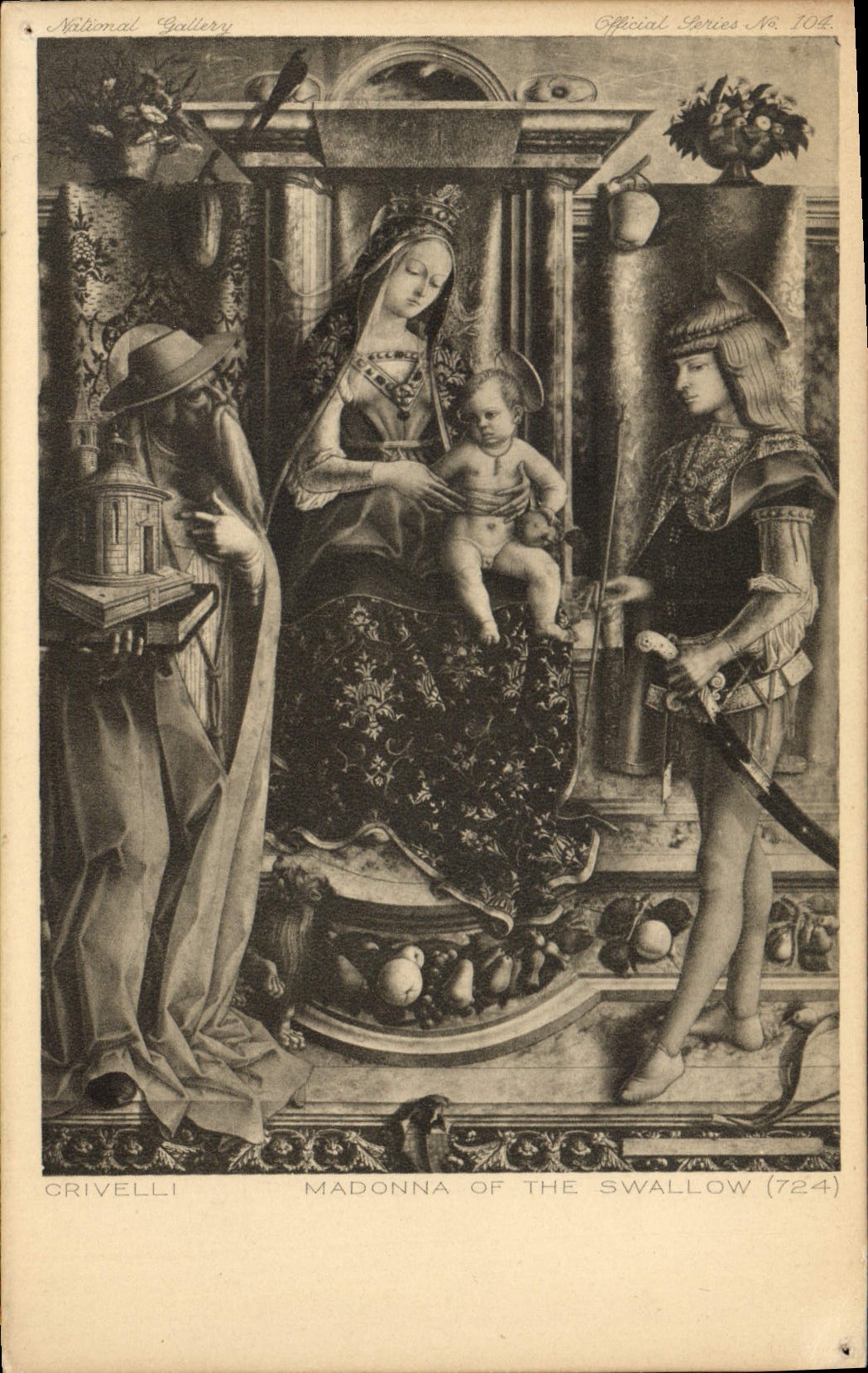CPA Crivelli Madonna of the Swallow 