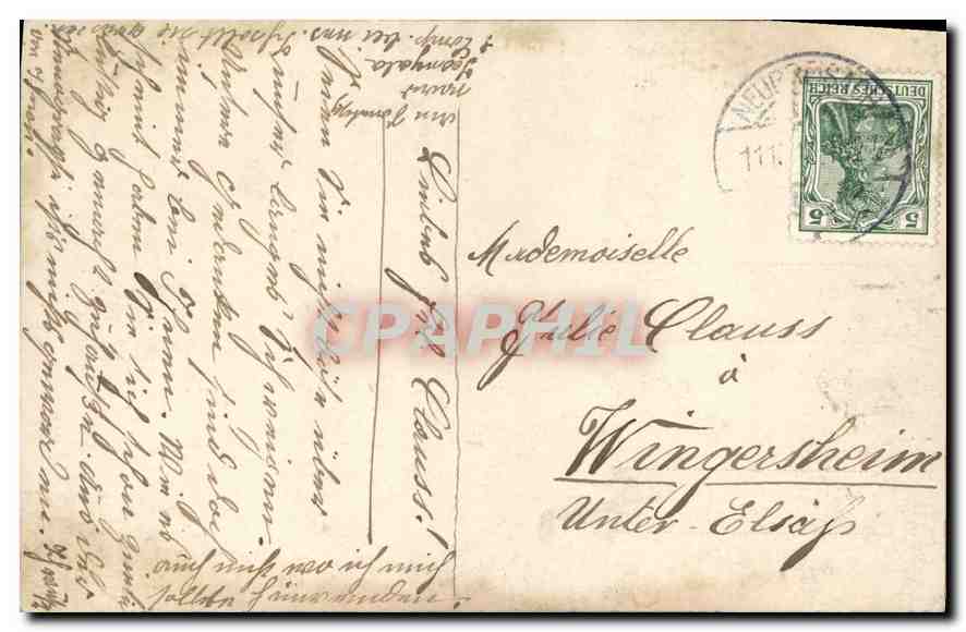 CPA Chantecler — Verso