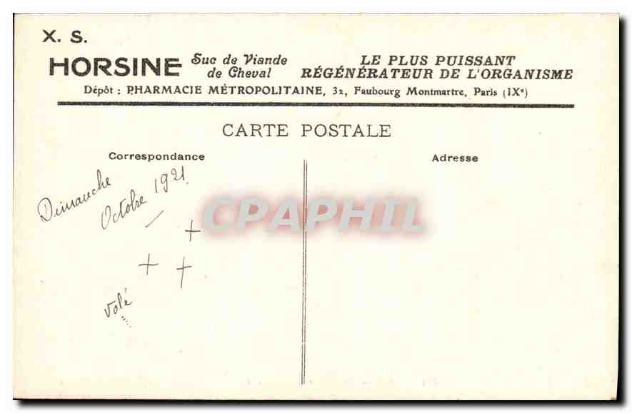 CPA Watteau Le Piat a Barbe Lillais Musee de Lille  — Rückseite
