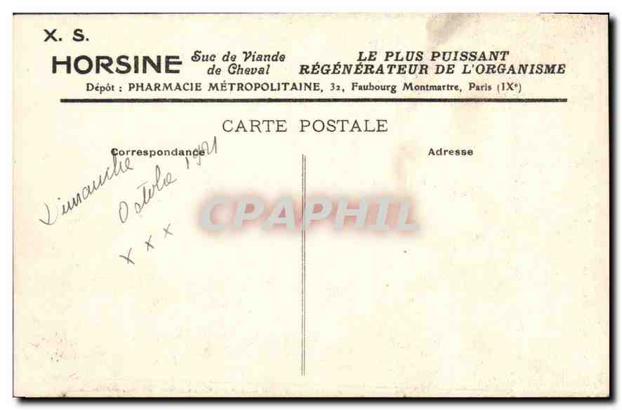 CPA Couder Serment du Jeu de Paume Musee de Versailles  — Verso
